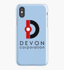 Devon Corporation Logo (in Black) iPhone Case