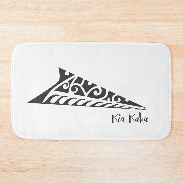 Item preview, Kia Kaha Maori Tattoo Placement print in black designed and sold by debbiedoodarday.