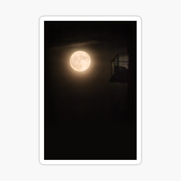 Full Moon Balcony Sticker