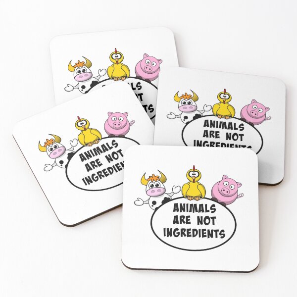 Item preview, Animals Are Not Ingredients Vegetarian Vegan Oval Running Sticker Decal Car Window Bumper Sticker designed and sold by Nextlevellife.