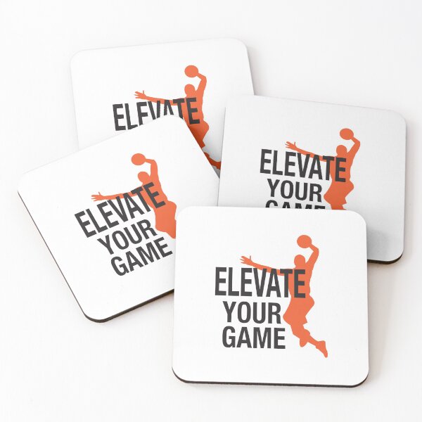 Item preview, 'Elevate Your Game' (White) designed and sold by The Button Gal.