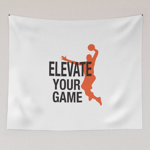 Item preview, 'Elevate Your Game' (White) designed and sold by The Button Gal.
