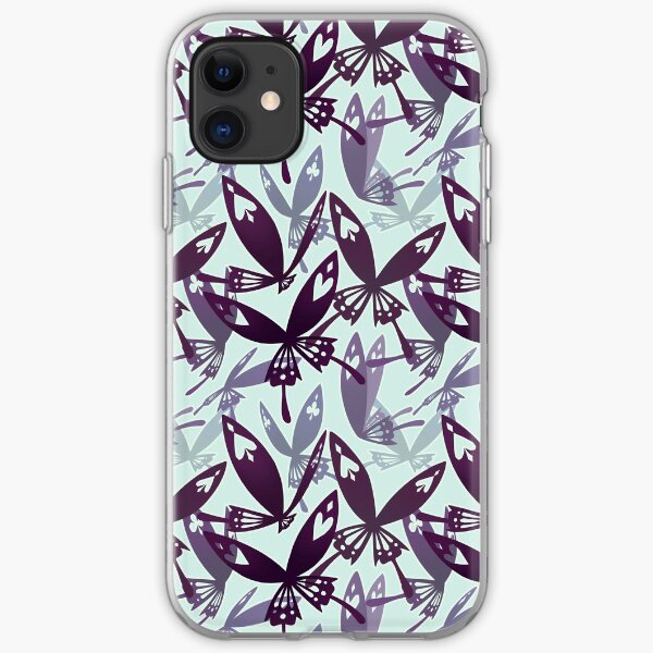 Tease Pattern Blue iPhone Soft Case