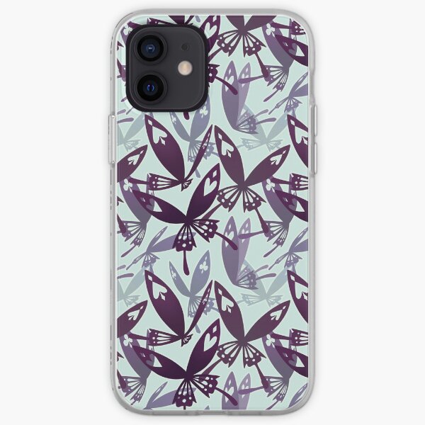 Tease Pattern Blue iPhone Soft Case