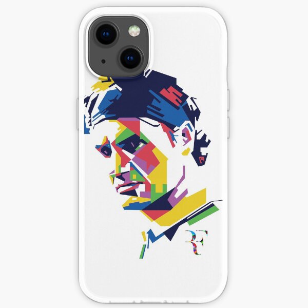 Roger Federer art iPhone Soft Case