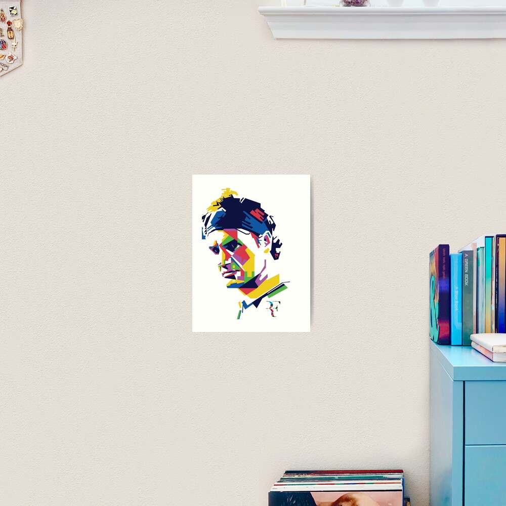 Roger Federer Kunst Kunstdruck
