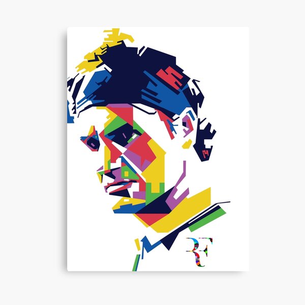 Roger Federer art Lienzo