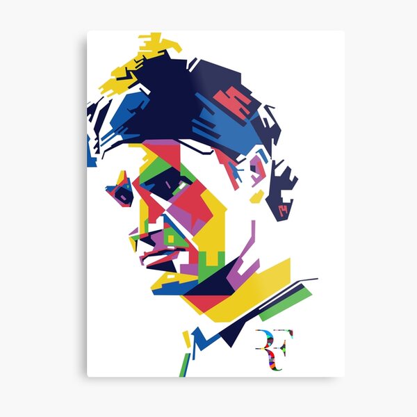Roger Federer art Metal Print