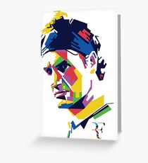 Roger Federer Kunst Grußkarte