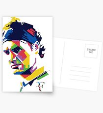 Roger Federer Kunst Postkarten