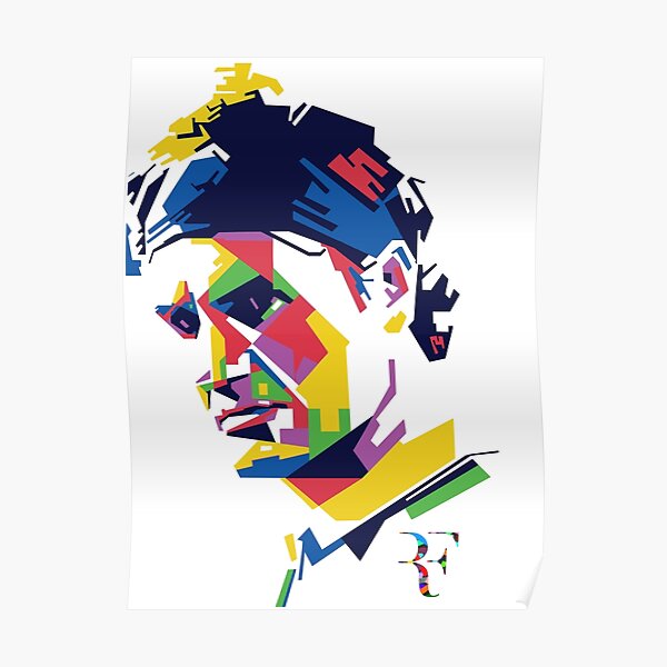 Roger Federer Kunst Poster