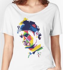Roger Federer art Women's Relaxed Fit T-Shirt