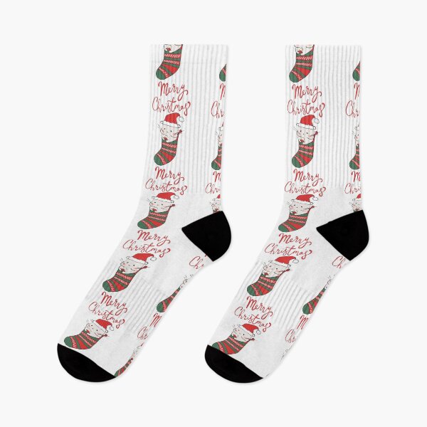 Item preview, Hamster Rabbit Mouse Rodent Kawaii Christmas in Sock Socks Gift designed and sold by TuuliTuule.