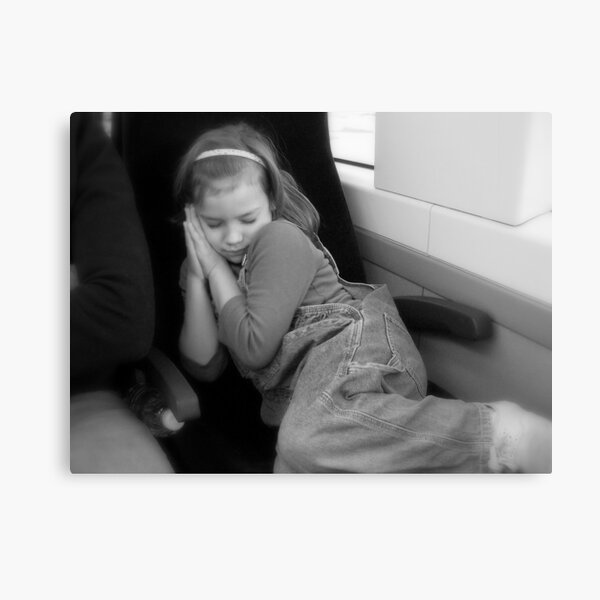 Snoozing on a Train Ride Canvas Print