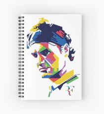 Roger Federer art Spiral Notebook