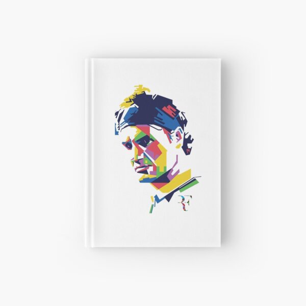 Roger Federer art Hardcover Journal