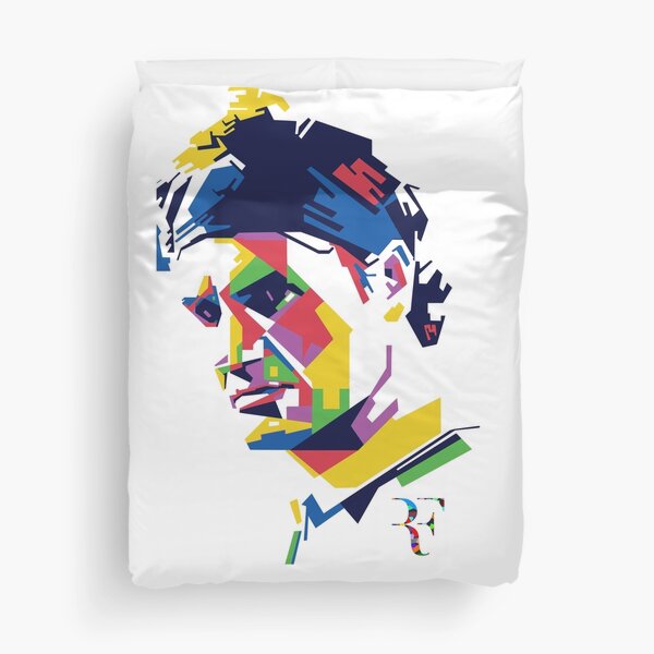 Roger Federer art Duvet Cover