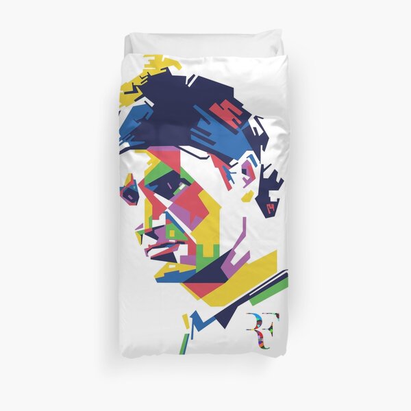 Roger Federer art Duvet Cover