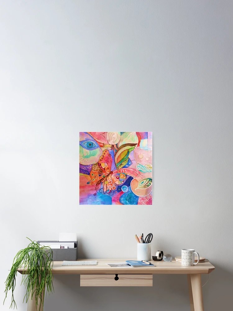 Thumbnail 2 of 3, Poster, Abstract Butterfly designed and sold by Adele Buys.