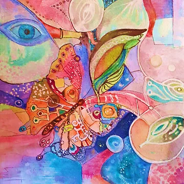 Artwork thumbnail, Abstract Butterfly by Adele Buys