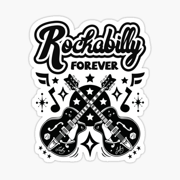Vista previa del artículo con la obra «Rockabilly Music Sock Hop Rock and Roll Vintage Doo Wop 60s», diseñado y vendido por MemphisCenter.