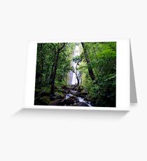Manoa Valley Falls Greeting Card