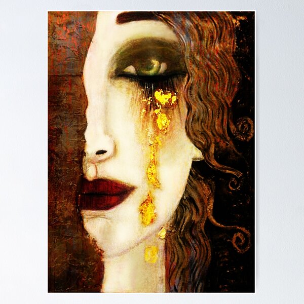 Item preview, Golden Tears Freya’s Tears of Gold Anne Marie Zimmerman (School of Klimt) designed and sold by timelessfancy.