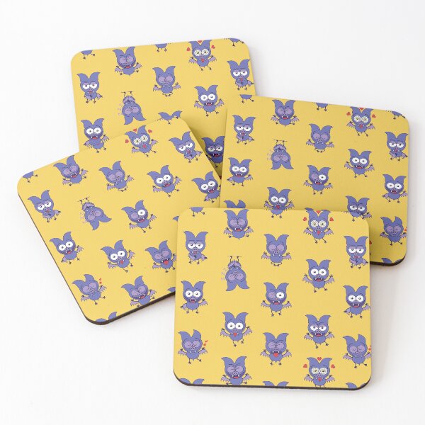 Item preview, Mischievous Halloween bat showing a series of funny moods designed and sold by Zoo-co.