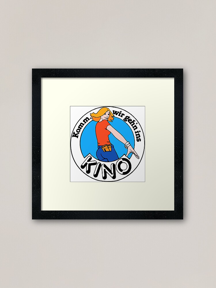 Komm Wir Gehen Ins Kino "Komm wir gehen ins Kino Nostalgie Filme Kinobesuch" Gerahmter