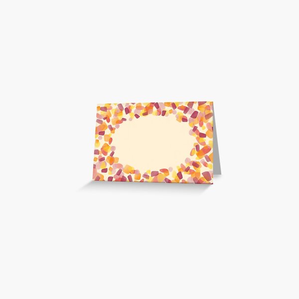 Blank greeting card - Yellow and Red Greeting Card