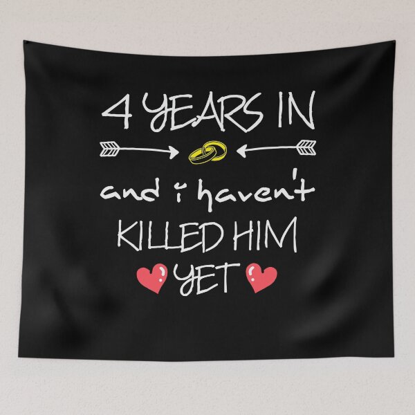 Item preview, 4th Wedding Anniversary designed and sold by 4tomic.