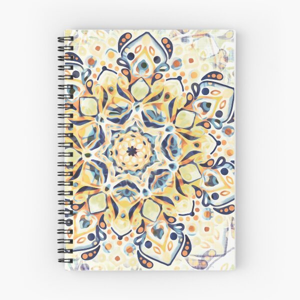 Item preview, Stained Glass Mandala - Mustard Yellow & Navy  designed and sold by TigaTiga.