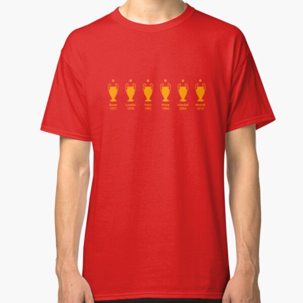 Six Times Champions of Europe Classic T-Shirt