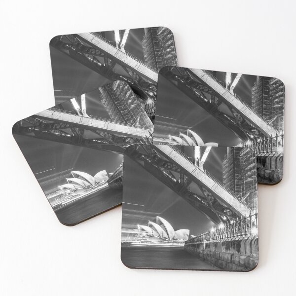 Item preview, Structure - Sydney Opera House and Harbour Bridge during Vivid 2019 designed and sold by Liztography.