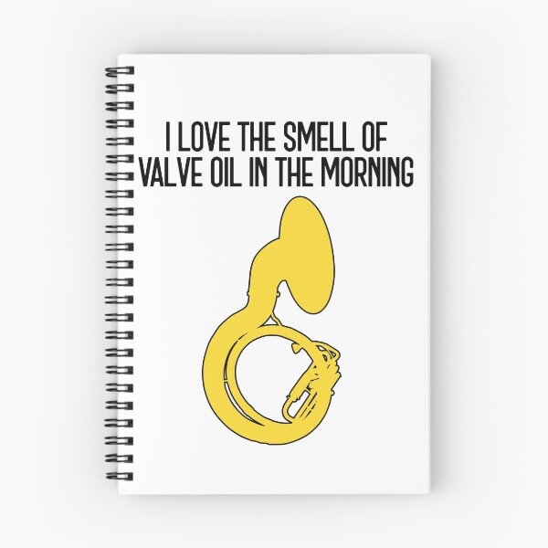 Item preview, Sousaphone - I LOVE THE SMELL OF VALVE OIL IN THE MORNING - Funny Sousaphone Gift, marching band, brass band designed and sold by HEJAshirts.