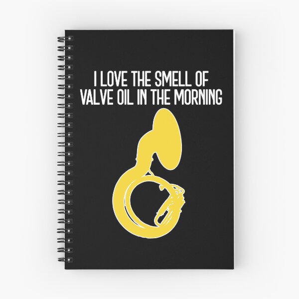 Item preview, Sousaphone - I LOVE THE SMELL OF VALVE OIL IN THE MORNING - Funny Sousaphone Gift, marching band, brass band designed and sold by HEJAshirts.