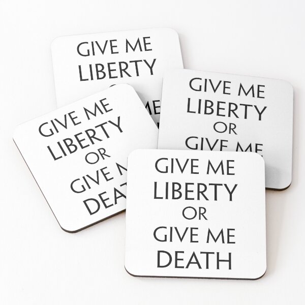 Item preview, Give me Liberty, or Give me Death (Black) designed and sold by TheLastStand.