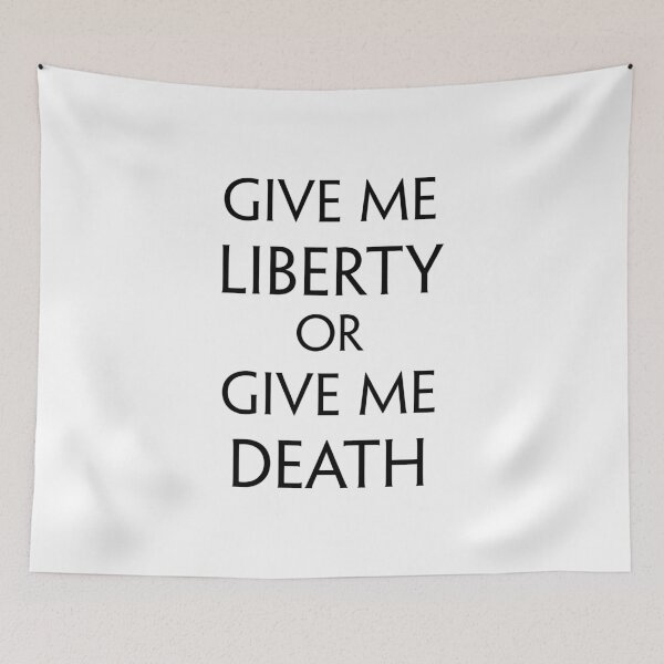 Item preview, Give me Liberty, or Give me Death (Black) designed and sold by TheLastStand.