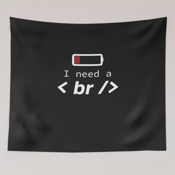 Item preview, I need a break - Funny Programming Jokes - Dark Color designed and sold by Programming Jokes.