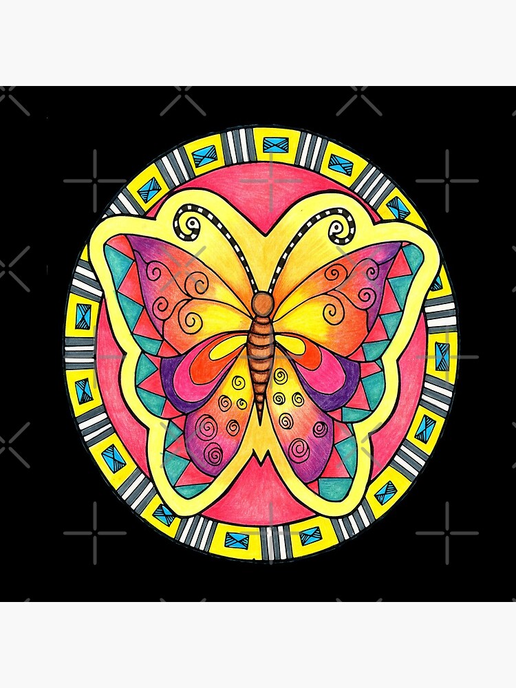 &ldquo;Groovy Butterfly " Coasters (Set of 4) for Sale by coloringiship