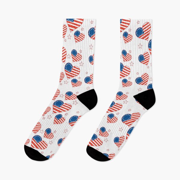 Item preview, Betsy Ross flag Hearts Distressed with 13 original colonies designed and sold by funnytshirtemp.