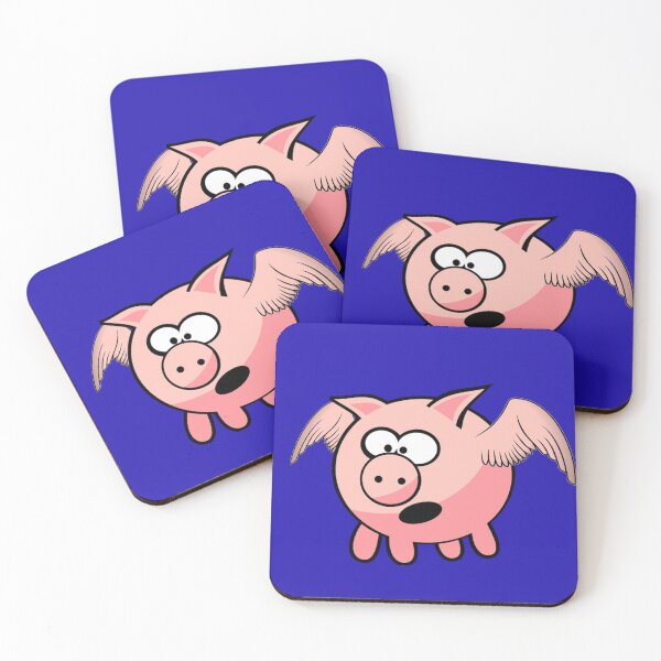 Item preview, Pigs May Fly - Flying Pig T-Shirt Duvet Sticker designed and sold by deanworld.
