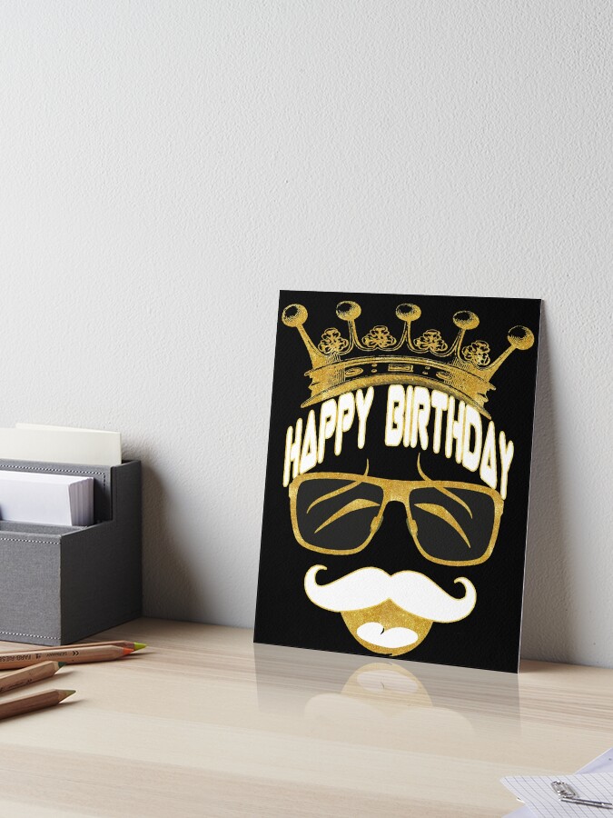 Happy Birthday Dad T-Shirt Cute Mustache Skull Happy Birthday Dad T-Shirt Cute Mustache Skull
