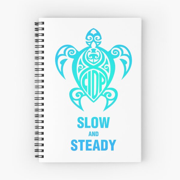 Item preview, CIDP Green Blue Slow & Steady Turtle designed and sold by turnerstokens.