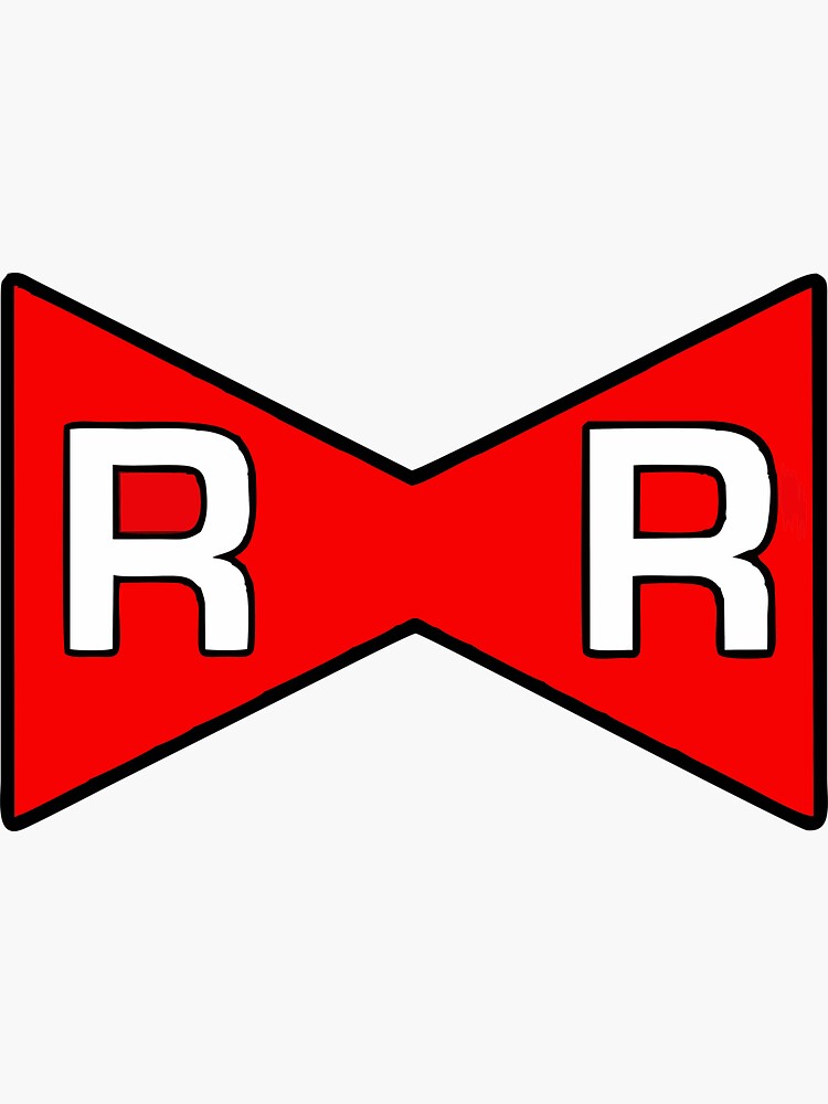 "Red Ribbon Army Logo" Sticker for Sale by gonigodin Redbubble