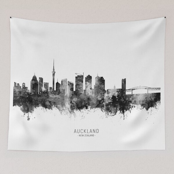 Item preview, Auckland New Zealand Skyline designed and sold by ArtPrints.