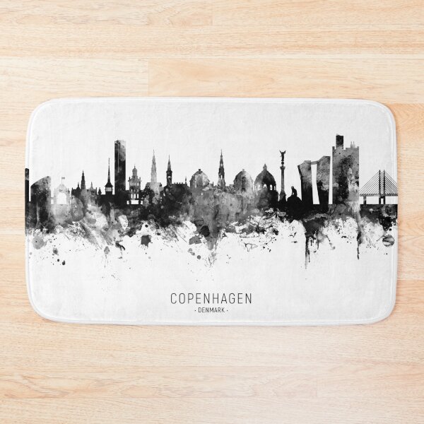 Item preview, Copenhagen Denmark Skyline designed and sold by ArtPrints.