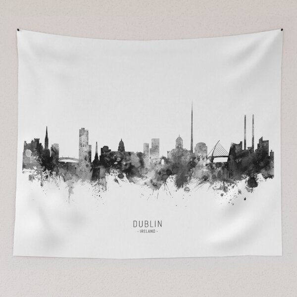Artikelvorschau, Dublin Ireland Skyline entworfen und verkauft von ArtPrints.