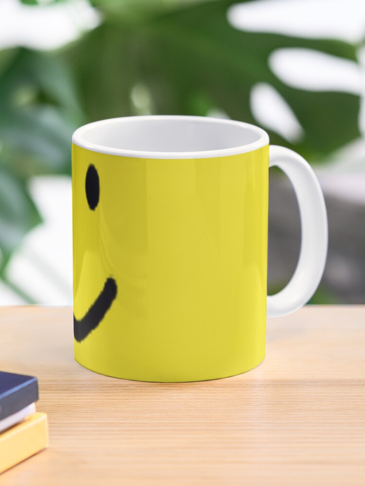 Roblox Halloween Noob Face Costume Smiley Positive Gift Mug By Smoothnoob Redbubble - free halloween costumes on roblox