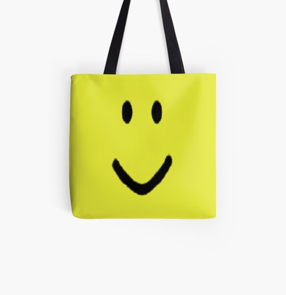 Roblox Halloween Noob Face Costume Smiley Positive Gift Tote Bag By Smoothnoob Redbubble - roblox trick or treat bag